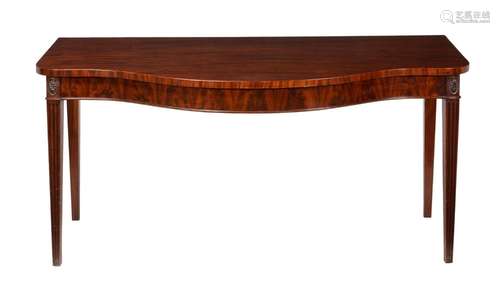 A MAHOGANY SERVING TABLE IN GEORGE III STYLE