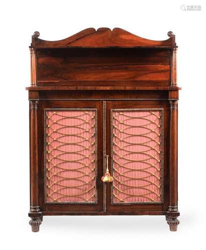 Y A GEORGE IV ROSEWOOD CHIFFONIERE