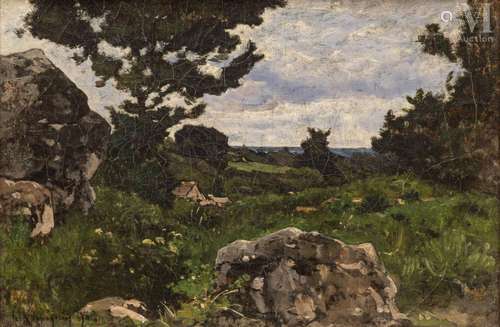 Henri Joseph HARPIGNIES (Valenciennes 1819-Saint Privé 1916)