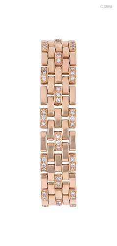 CARTIER, MAILLON PANTHÈRE, A DIAMOND SET BRACELET