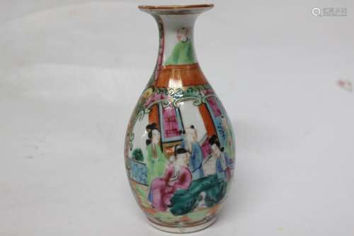 Chinese Rose Medallion Vase