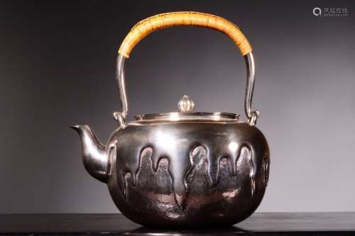 Japanese Silver Teapot ,Hallmark