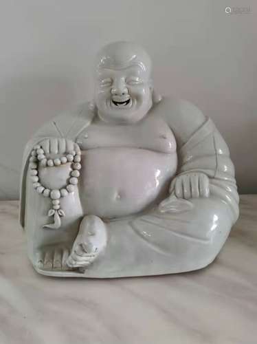 Chinese White Glazed Porcelain Buddha