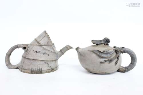 Two Chinese Stone Teapot