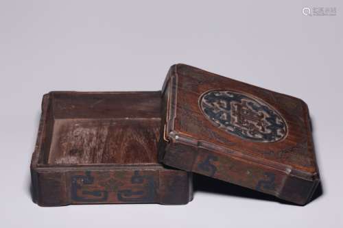 Qing Chinese Wood Carved Box