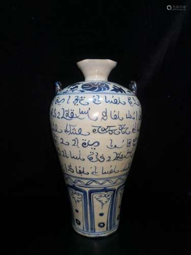 Chinese Blue and White Porcelain Vase