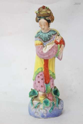 Chinese Famille Rose Porcelain Figural