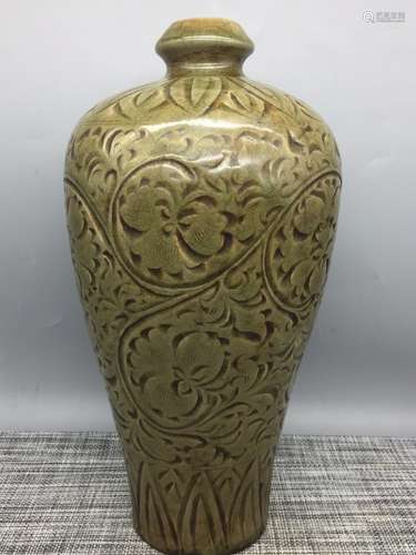 Chinese Yaozhou Ware Meiping Vase