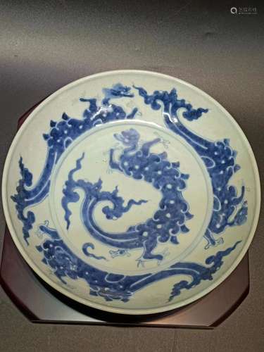 Chinese Blue and White Porcelain Plate