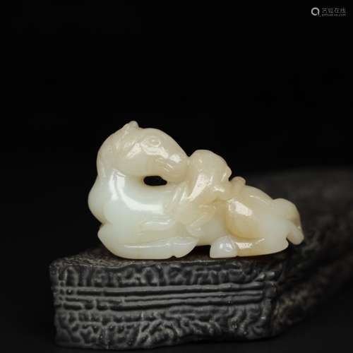 Chinese Jade Carved Horse