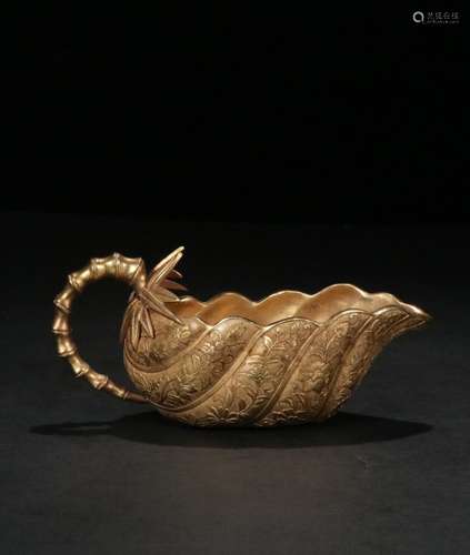 Chinese Gilt Bronze Cup