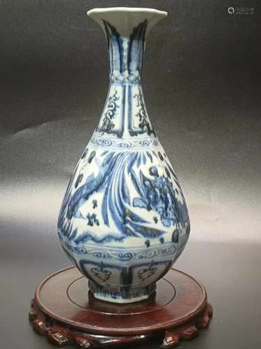 Chinese Blue and White Porcelain Vase