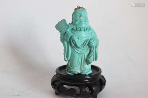 Turquoise Carved Figurine