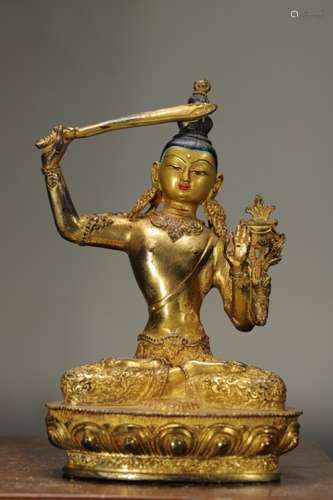 Chinese Gilt Bronze Buddha