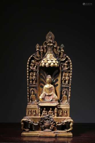 Chinese Gilt Bronze Buddha