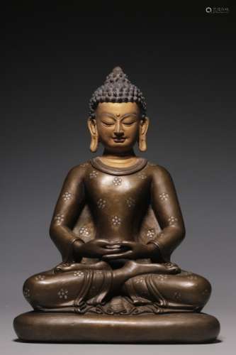 Chinese Gilt Bronze Buddha ,Mark