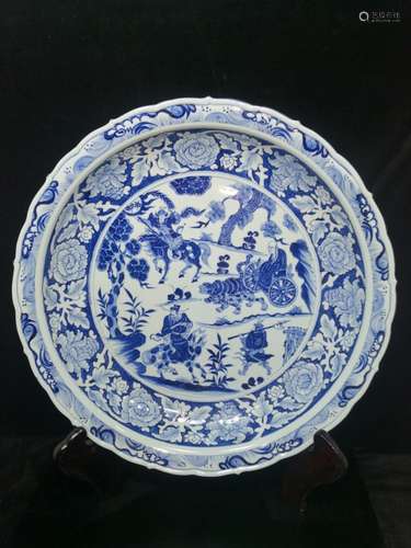 Chinese Blue and White Porcelain Charger