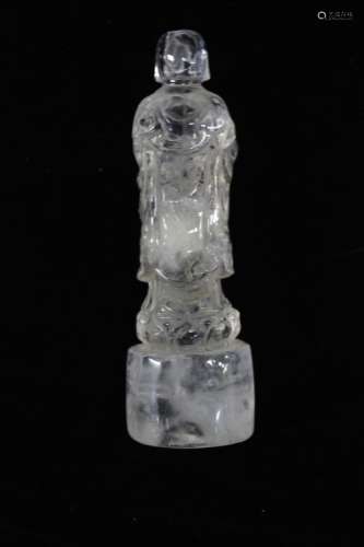 Chiense Crystal Carved Standing Buddha