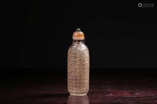 Chinese Natural Crystal Snuff Bottle