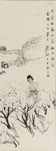 吕凤子 1886-1959 仕女图