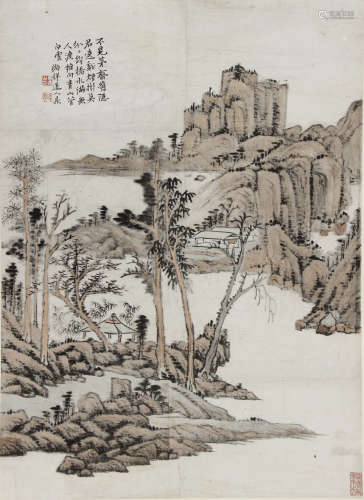 黄鼎 1650-1730 山水