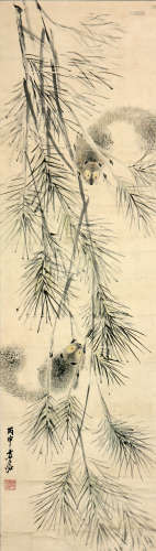 虚谷（款） 1823-1896 松鼠