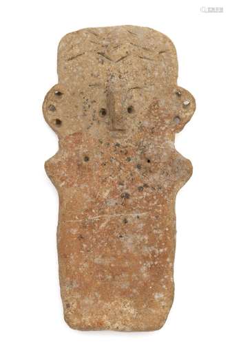 A Cypriot terracotta plank-shaped idol