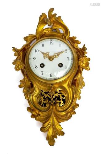 A French ormolu cartel clock