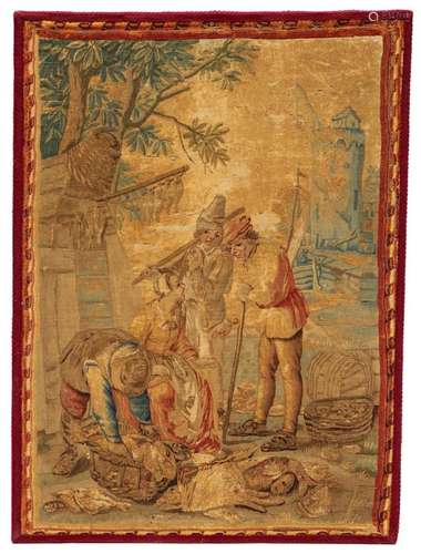 A Flemish pastoral tapestry