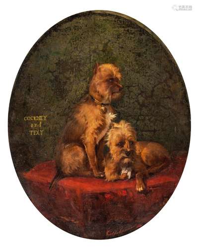 Christophe Cathelinaux (1819-1883), the portrait of the dogs...