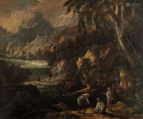 Attributed to Salvator Rosa (1615-1673), the golddiggers, oi...