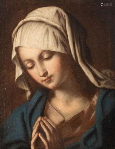 Carlo Dolci (Attr.), Madonna in prayer, oil on canvas, 35 x ...