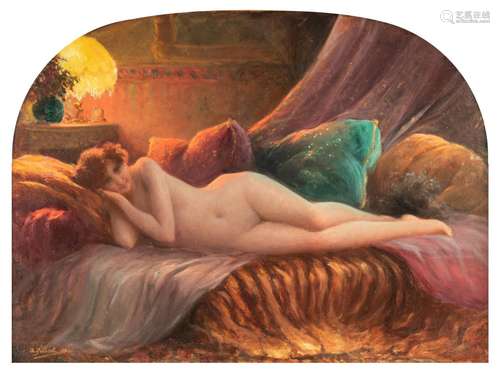 Charles Allan Gilbert (1873-1929), a reclining beauty, 1927,...