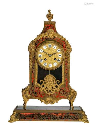 A Napoleon III Louis XIV style Boulle work cartel clock on s...