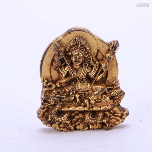 Gilt Bronze Tsha Tsha  Buddha