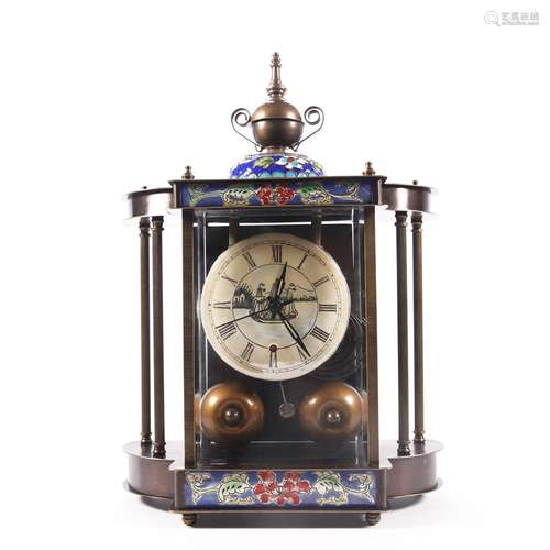 Cloisonne Enamel Table Clock