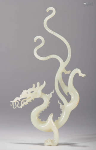 White Jade Dragon Ornament