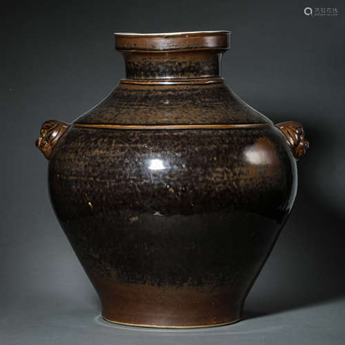 CHINESE SONG DYNASTY TUHAO BEAM MOUTH JAR