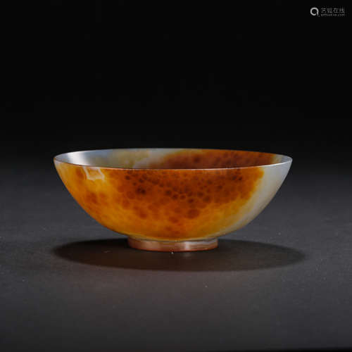 CHINESE LIAO DYNASTY AGATE BOWL