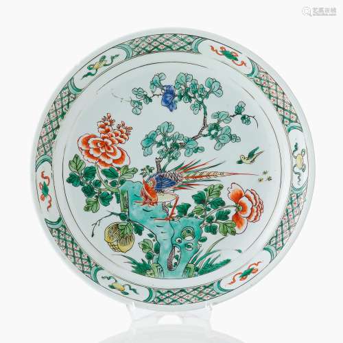 A Chinese Famille Verte Dish