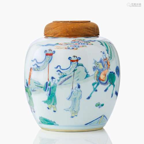 A Chinese Doucai Jar