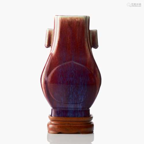A Flambé Glazed Vase, Fanghu
