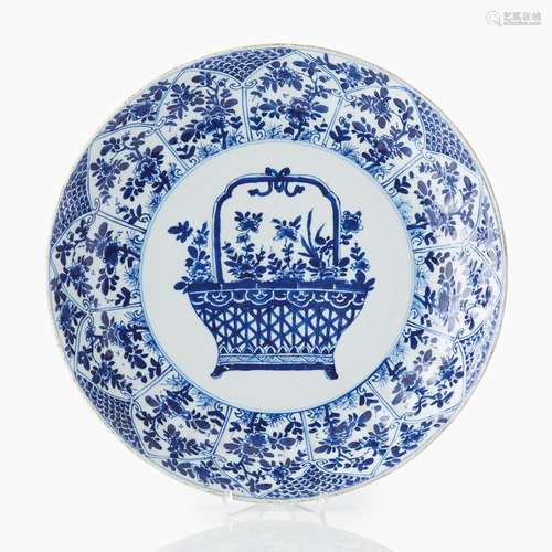 A Blue and White Dish