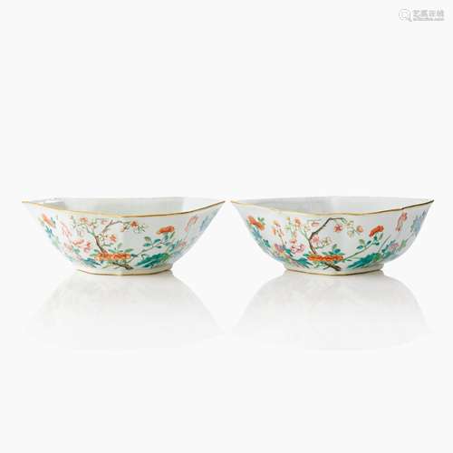 A Pair of 19th Century Shaped Bowls