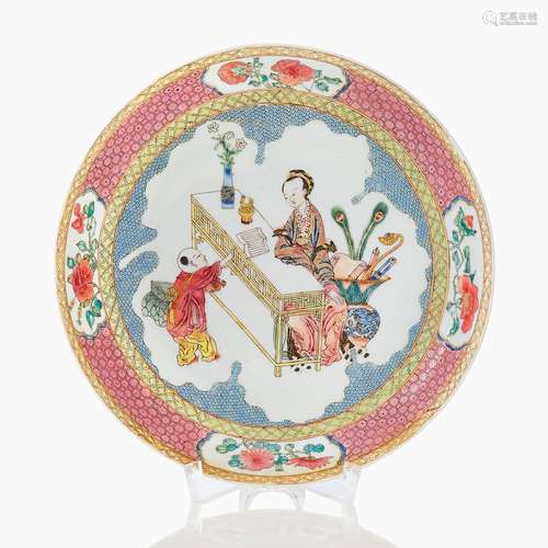 A Fine Chinese Famille Rose Plate