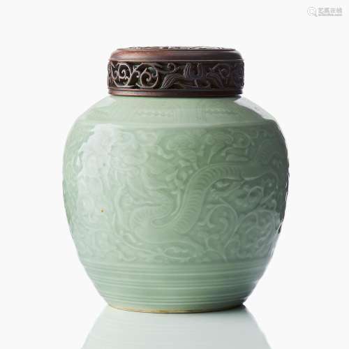 A Celadon jar