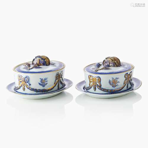 Pair of Chinese Marieberg Model Tureens