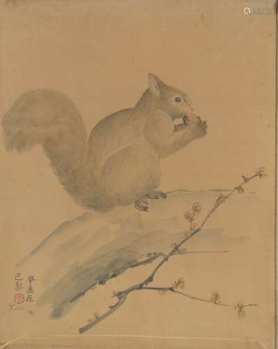 Liao XINXUE (1906-1958)<br />
Encre et couleurs sur soie. <b...