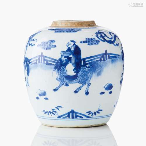 A Chinese Blue and White Jar