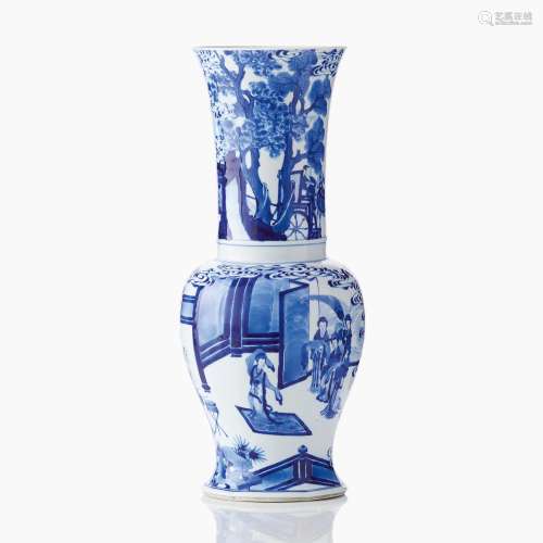 A Chinese Blue and White Vase, Yenyen